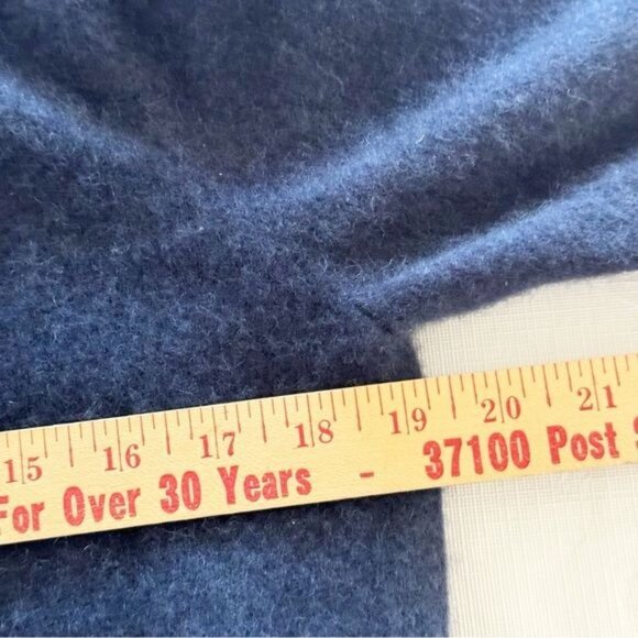 Peter Millar Artisan Crafted 100% Cashmere Flex Quarter-Zip blue Sweater Medium - Picture 8 of 12